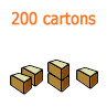 200 cartons